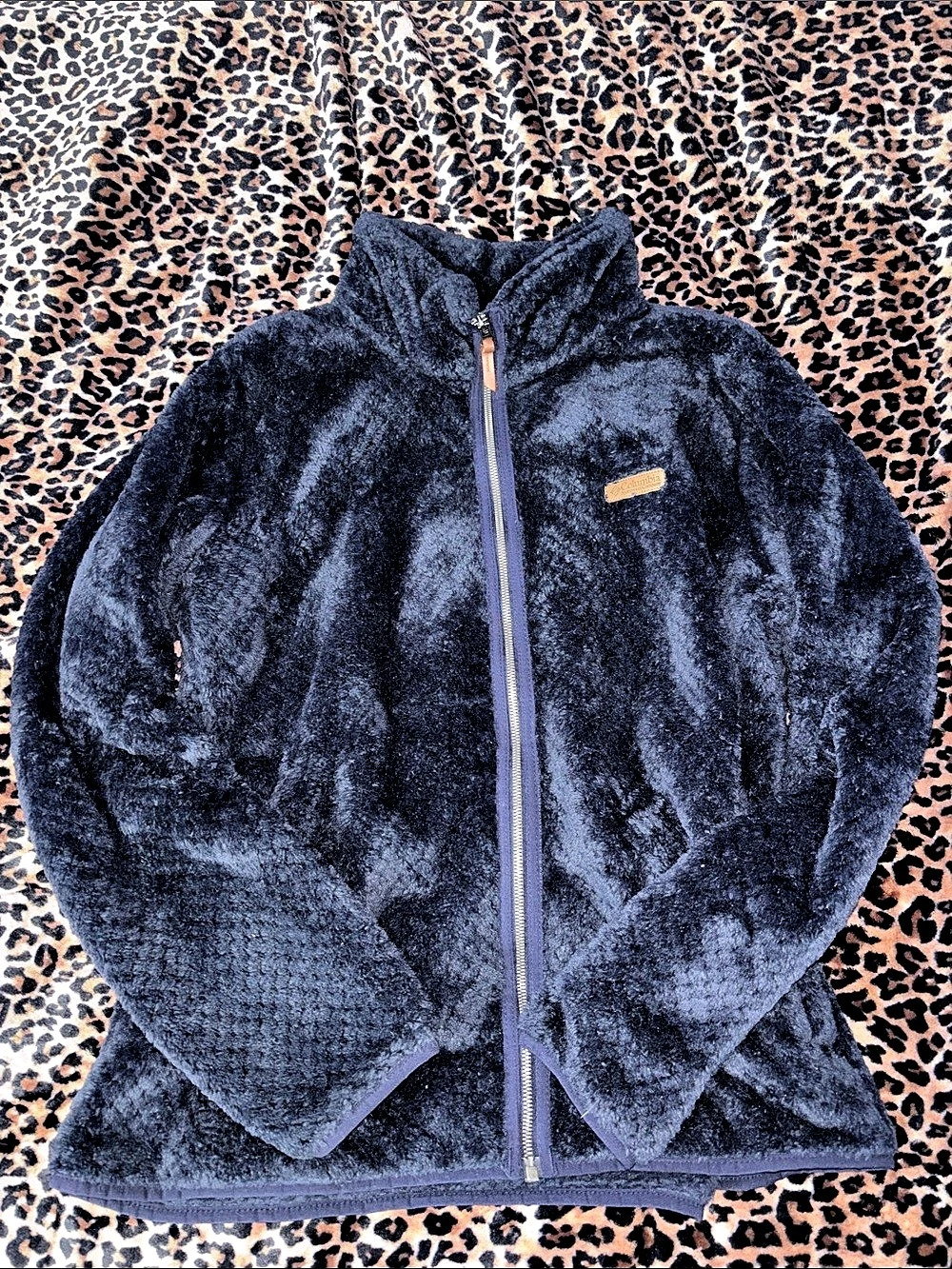 Columbia Fire Side II Sherpa Full Zip Fleece Jacket Blue xxl